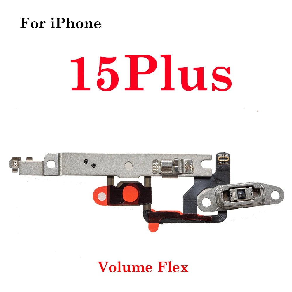 1Pcs Power Flex Cable for iPhone 15 16  Pro Max Plus  Volume Flex Ribbon Tape Side Button  Parts iPhone phone repair parts
