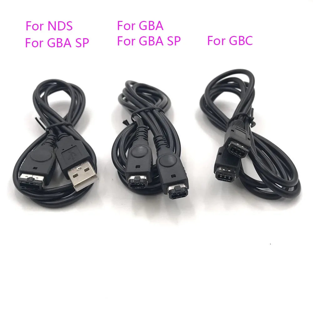 20PCS  Connect Link Cable For GBA SP USB Charging Charger Cable For Nintendo Gameboy Advance GBA SP GBC Link Cable Game console repair parts