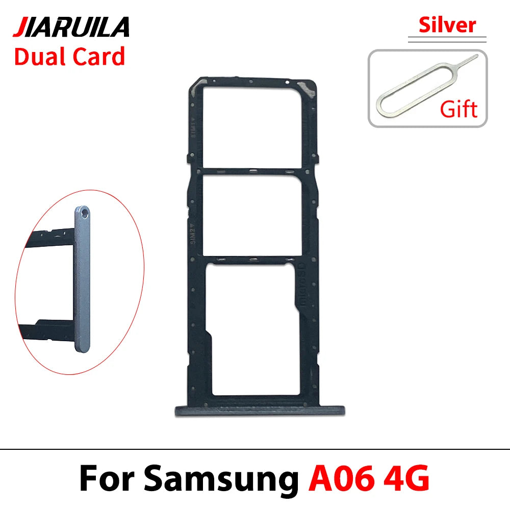 New For Samsung A06 A16 4G 5G SIM Card Slot SD Card Tray Holder Adapter Repair Parts Samsung phone repair parts