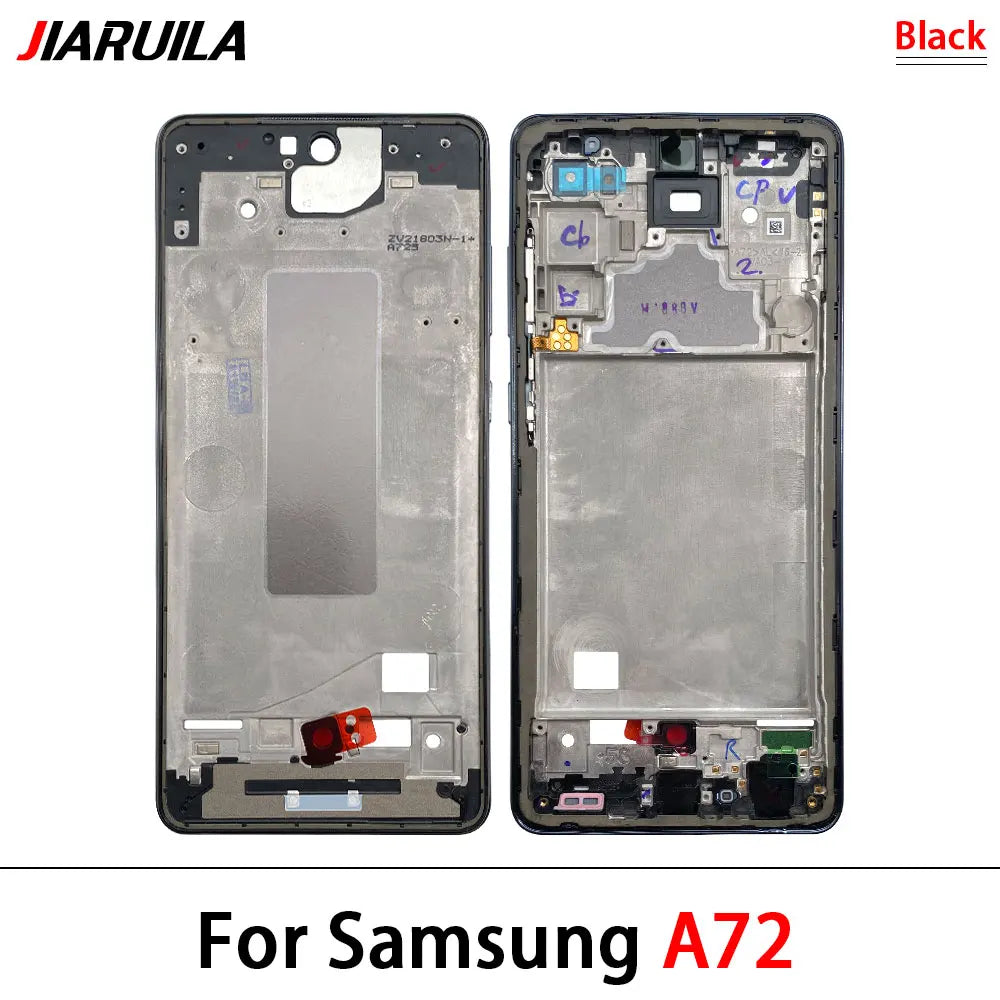New Front Housing LCD Display Frame For Samsung A02 A02s A12 A22 A32 A52 A52s A72 4G 5G Housing Middle Frame Bezel Plate Cover Samsung phone repair parts