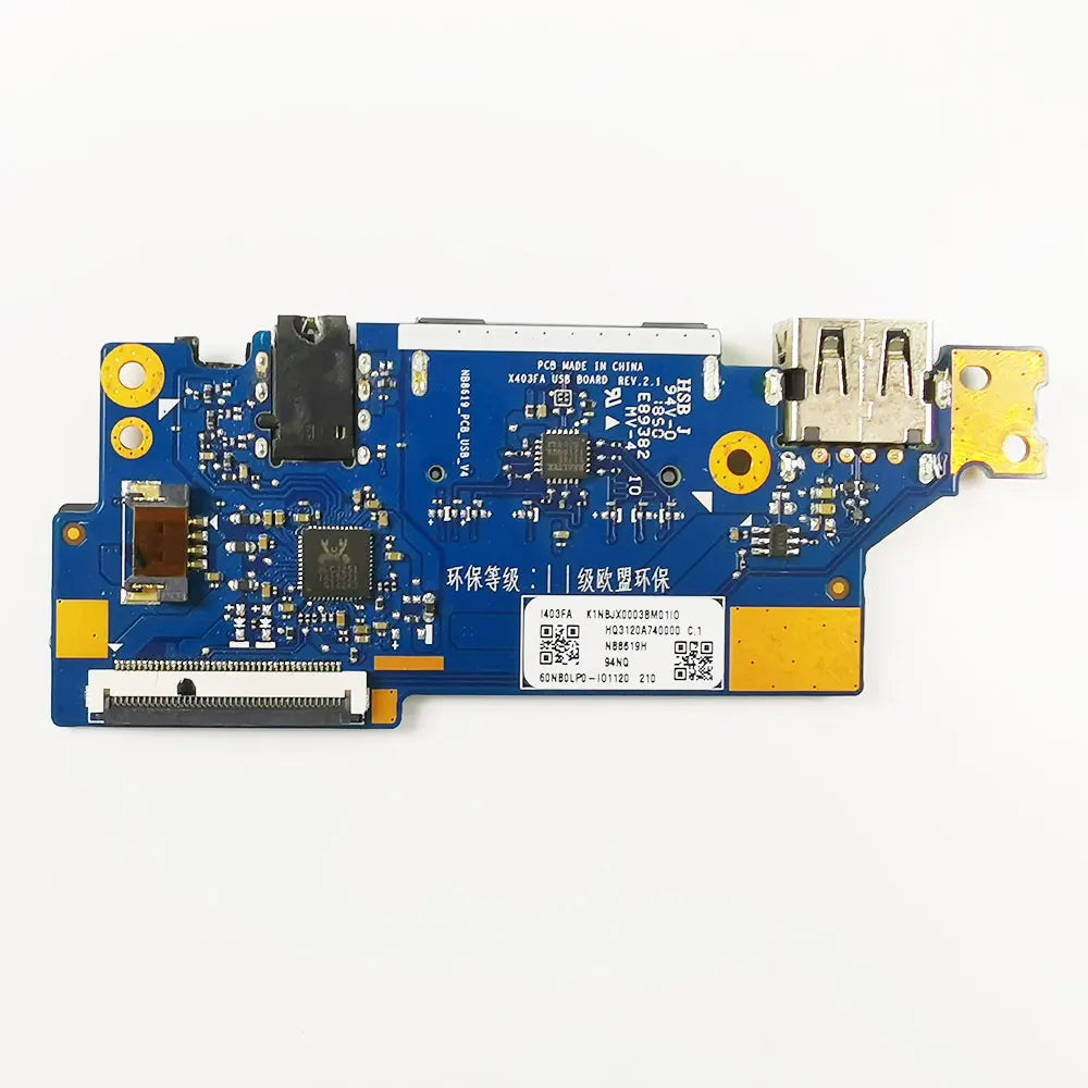 For ASUS Vivobook 14 X403 X403F X403FA X403J X403JA S403 S403FA L403 L403FA L403SA Laptop Card reader Audio USB Jack Board Cable ASUS laptop repair parts