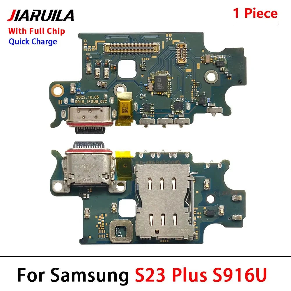 USB Charging Board Port Dock Charger Connector Microphone Flex Cable For Samsung S22 S23 Plus Ultra 5G S908B S901B S906B 5G Samsung phone repair parts
