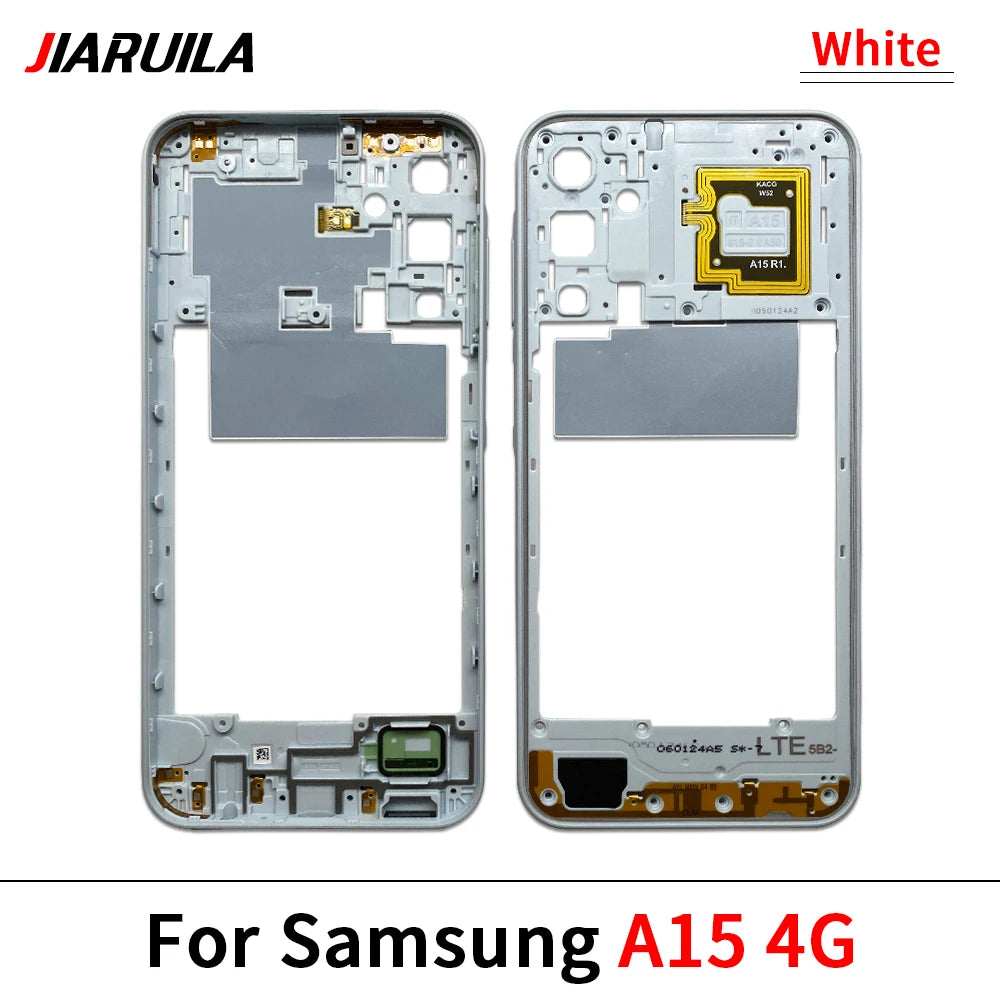 New For Samsung A15 4G A155F / A15 5G A156B / A05 / A05s / A25 5G Housing Middle Frame Bezel Middle Plate Cover Samsung phone repair parts
