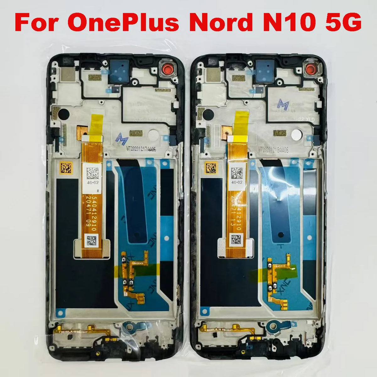 6.49"Original NEW For OnePlus Nord N10 5G LCD Display Touch Screen Digitizer Assembly Parts LCD For 1+N10 BE2029 With Frame  OnePlus phone repair parts