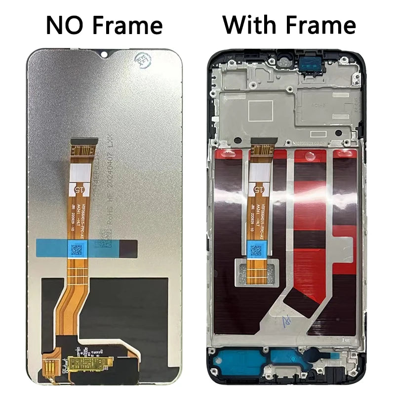 A59 Display Screen Replacement For Oppo A59 5G CPH2617 LCD Display Touch Panel Screen Digitizer Assembly With Frame Oppo phone repair parts Realme phone repair parts