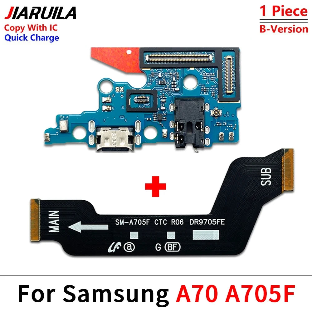 USB Charging Port Dock Charger Connector Main Board Flex Cable For Samsung A10 A20 A30 A50 A70 A31 A51 A71 A10s A20s A30s A21s Samsung phone repair parts