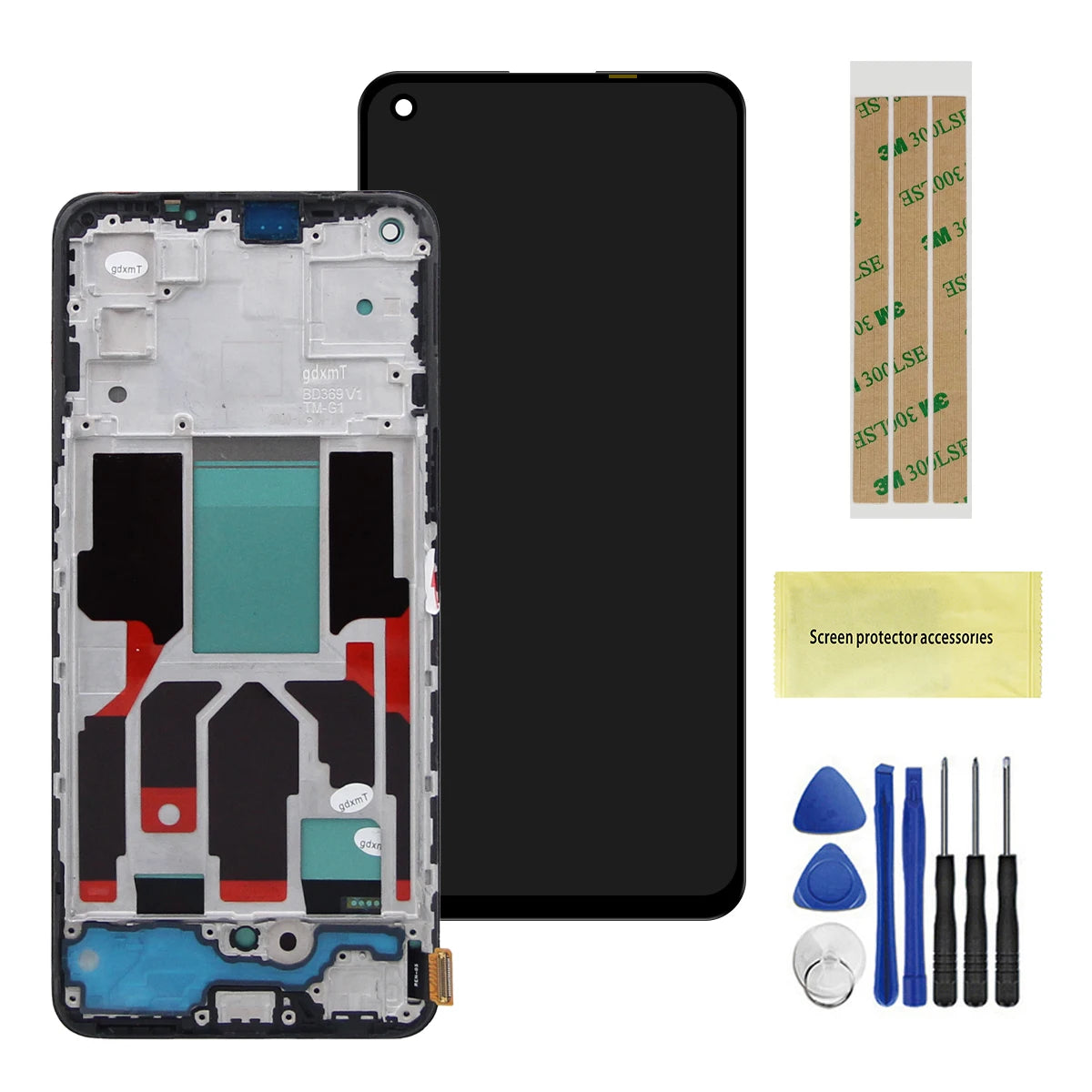 For Oppo Realme GT Master LCD Display RMX3363 RMX3360 LCD Touch Screen Digitize Assembly Panel LCD With Frame Replacement Parts OPPO phone repair parts