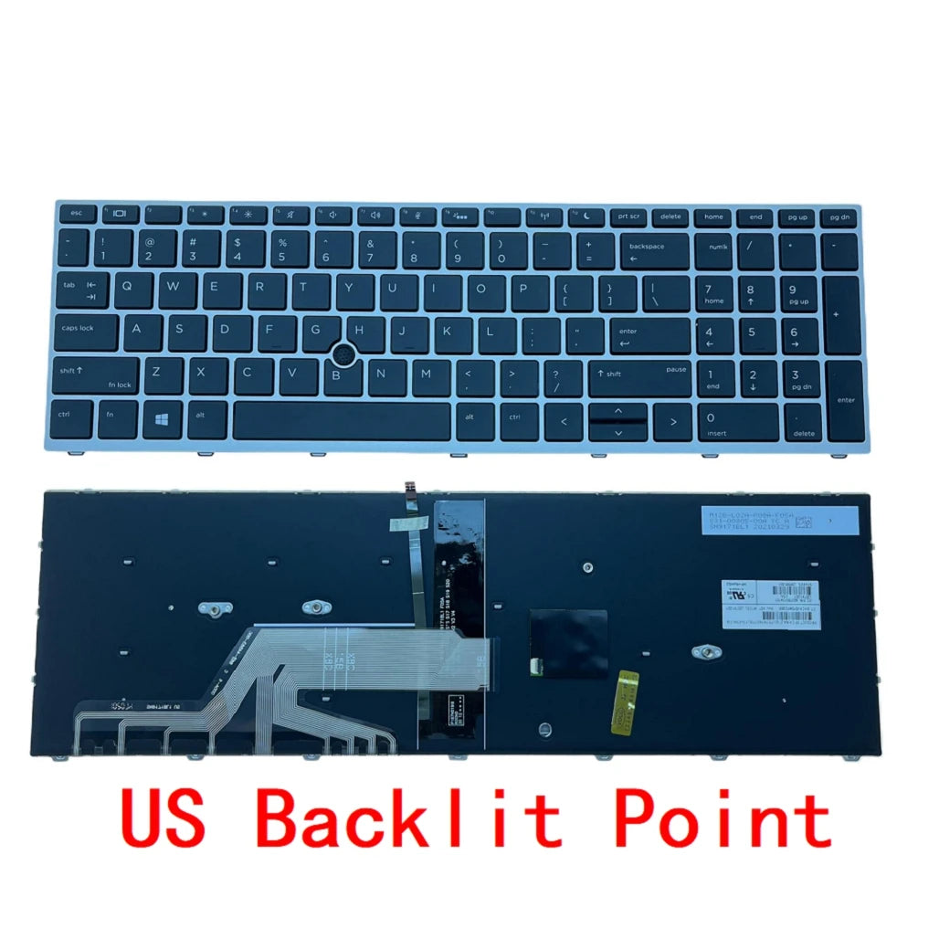 New US Russian Spanish Laptop Backlit Keyboard For HP Probook 450 G5 / 455 G5 / 470 G5 / 650 G4 / 650 G5 X8CA  HP laptop repair parts