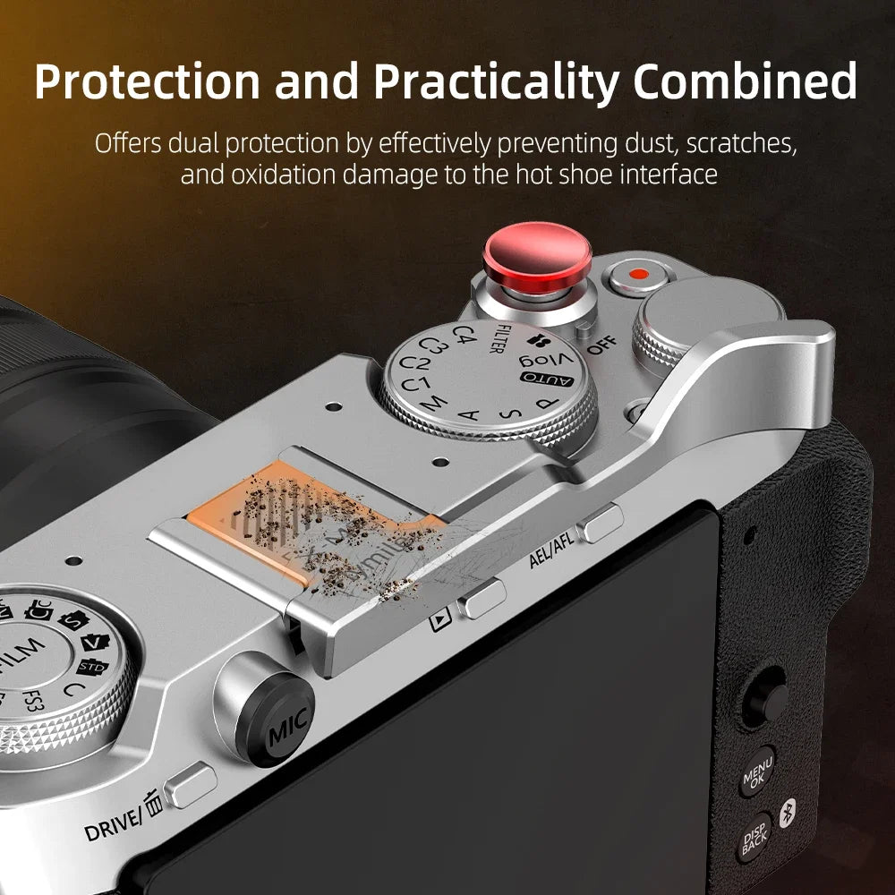 Flymile X-M5 Thumb Grip Aluminum Alloy Metal Thumb Up Grip for FUJIFILM X-M5 Camera with Hot Shoe Thumb Rest Support Holder Digital camera repair parts