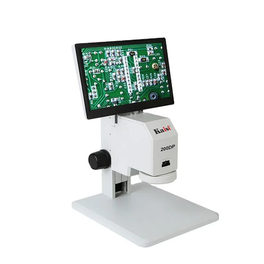 Kaisi 200DP HD video microscope 12-78X with HMDI VGA Output Digital Microscope /LCD screen Professional Repair Tools