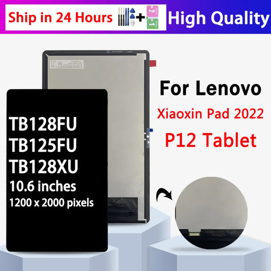 10.6''NEW For Lenovo Xiaoxin Pad 2022 TB128 TB128FU TB128XU LCD Display Touch Screen Digitizer Panel Assembly TB125FU Display Tablet repair parts