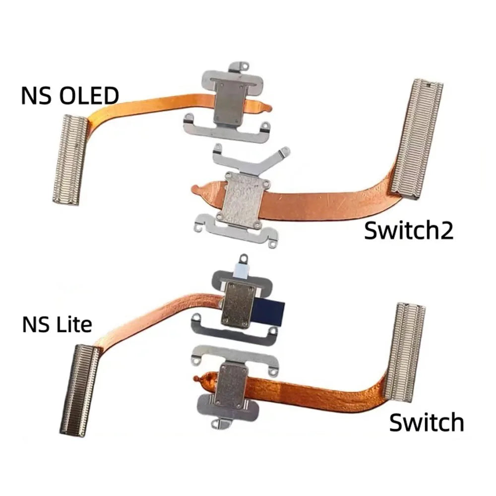 1PCS For NS2 Switch 2 Cooling Heatsink Heat Sink Cooling Sheet Thermal Cooler Copper Tube For Switch / Switch Lite OLED  Game console repair parts