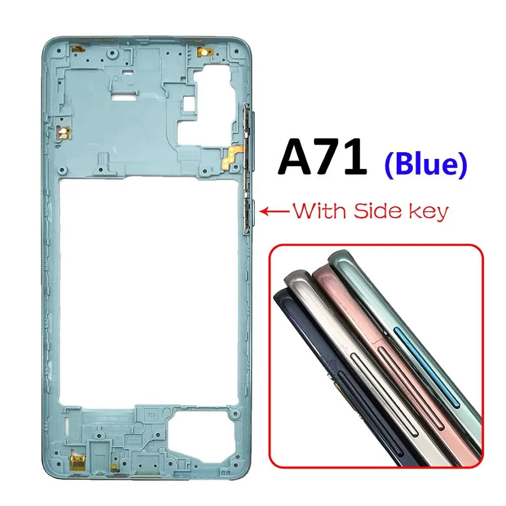 10Pcs/Lot, Middle Frame Bezel Middle Plate For Samsung A31 A41 A51 A71 Repair Parts Samsung phone repair parts