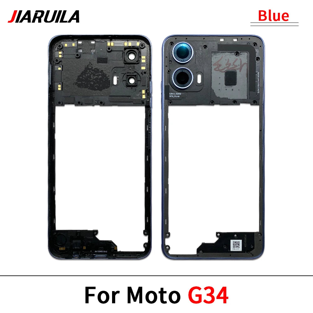 New Middle Frame Holder Housing Bezel Plate For Motorola Moto G04 G23 G34 G53 G54 G62 G72 G73 5G Replacement Repair Parts Motorola phone repair parts