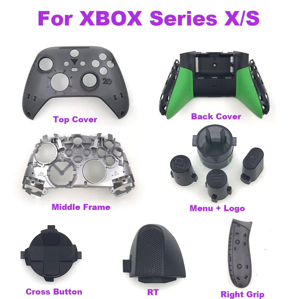 For XBOX Series X S Core Controller 20th Replacement Shell LB RB LT RT Bumpers Triggers Dpad ABXY Buttons Battery Cover Game console repair parts