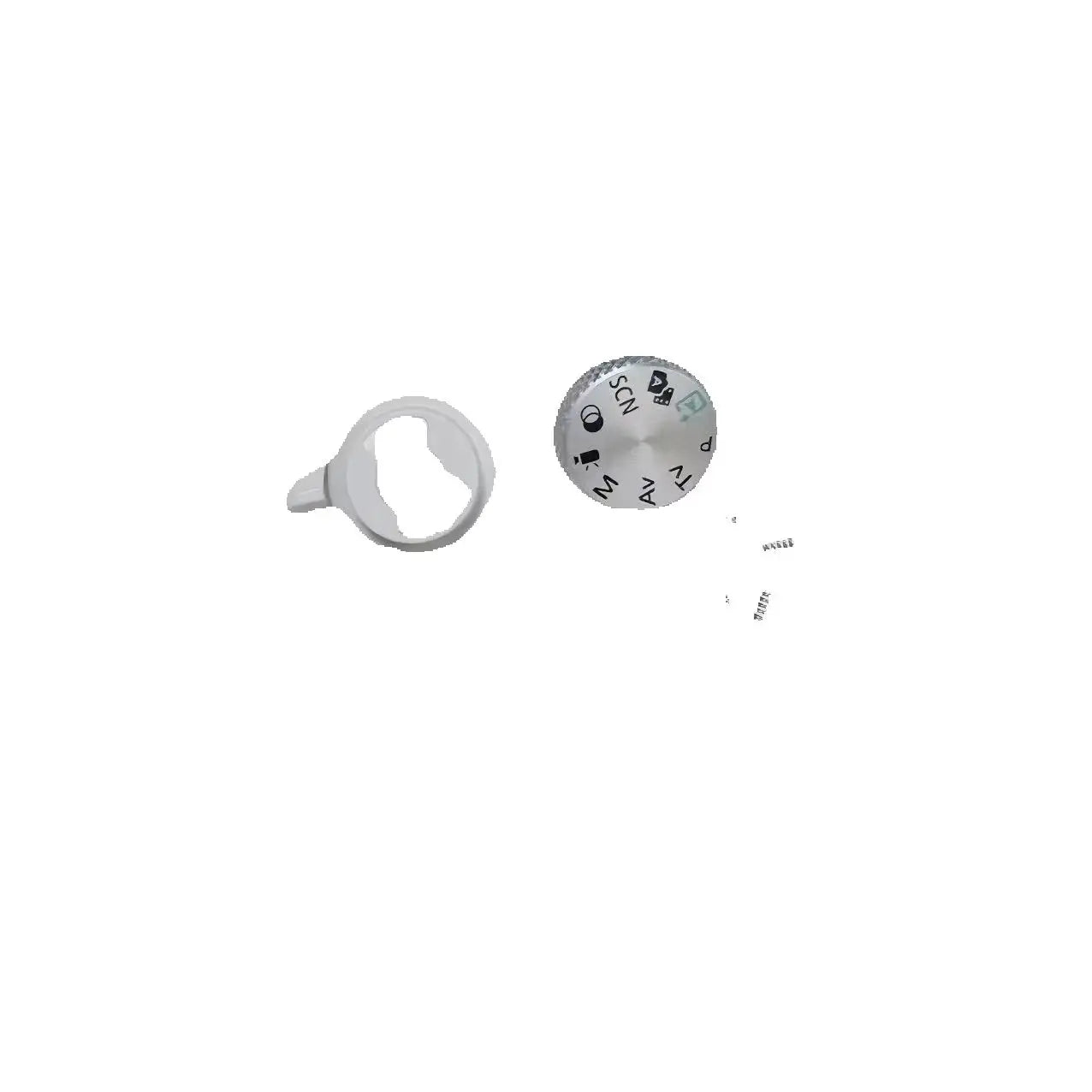 New Top Cover Mode Dial Wheel Assy Repair Parts On OFF Button for Canon EOS R50 r50 Camera Replacement Parts Silver  Digital Camera repair parts