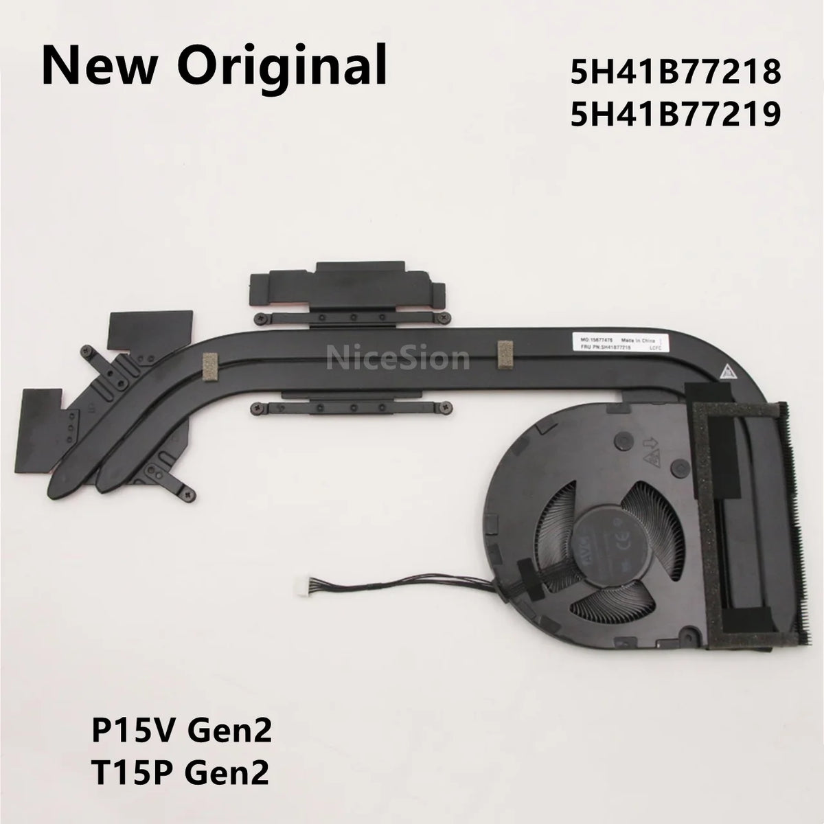 New Original For Laptop Lenovo ThinkPad P15V Gen 2 T15P Gen 3 CPU Cooling Fan Heatsink Radiator SWG Cooler FRU PN:5H41B77218/9 Lenovo laptop repair parts