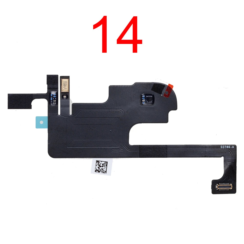 New Front Ear Earpiece Speaker Proximity Light Sensor Flex Ribbon Cable For IPhone 13 14 15 16 Pro Max Plus Mini iPhone phone repair parts