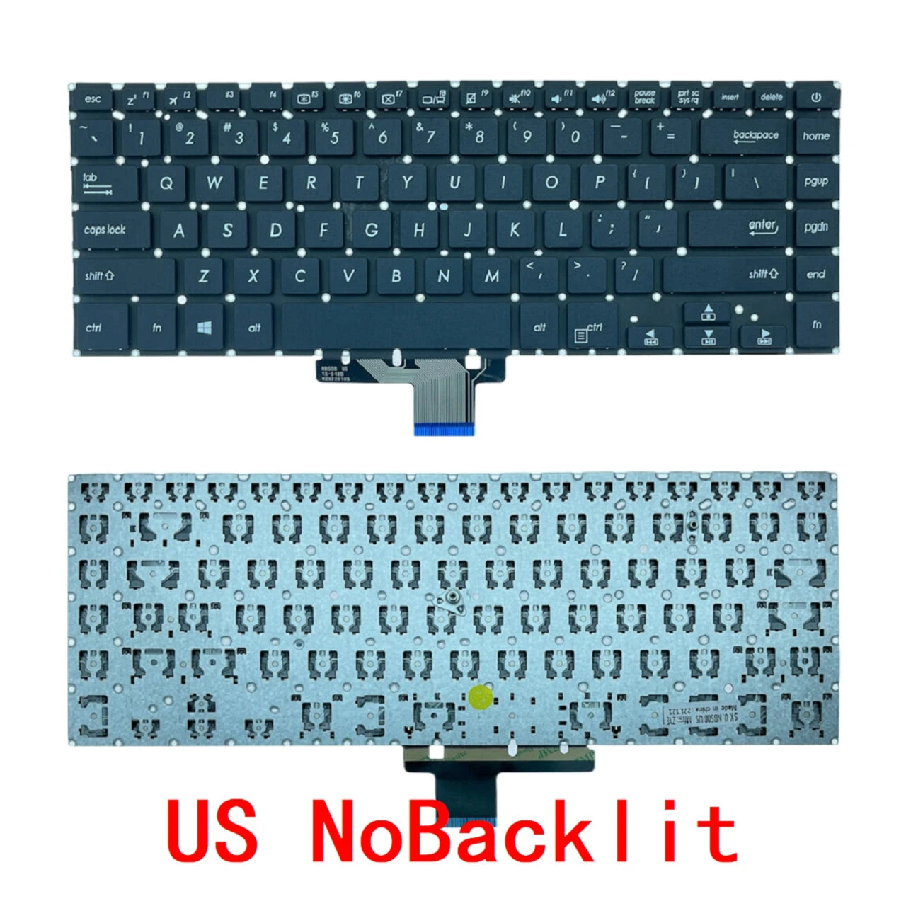 US Russian Spanish Backlit Keyboard For ASUS VivoBook S510 X510 X510U X510UA X510QA S15 S510U S5100UQ UK505B U5100UQ F510U A510U ASUS laptop repair parts