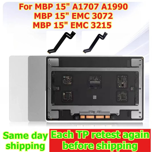 A1707 A1990  Touchpad Trackpad for Macbook pro 15" EMC3072 EMC3215 Track pad Grey Silver Color cable Macbook repair parts