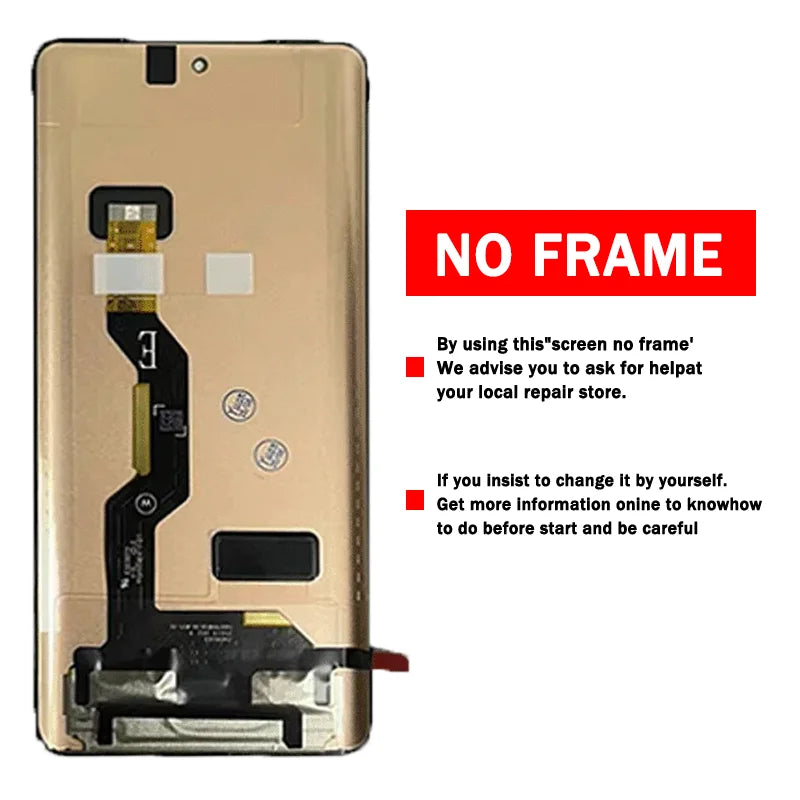 6.67'' AMOLED for Motorola Edge 60 LCD Display Touch Screen Digitizer Assembly for Moto Edge60 XT2505-1 XT2505-4 Display Frame Motorola phone repair parts