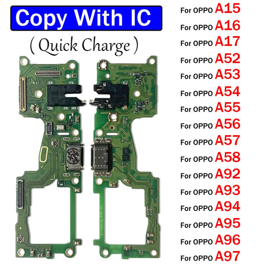 USB Charger Charging Dock Port Connector Flex Cable For OPPO A16 A17 A52 A92 A53 A54 A55 A56 A57 A58 A93 A94 A95 A96 A97 4G 5G OPPO phone repair parts
