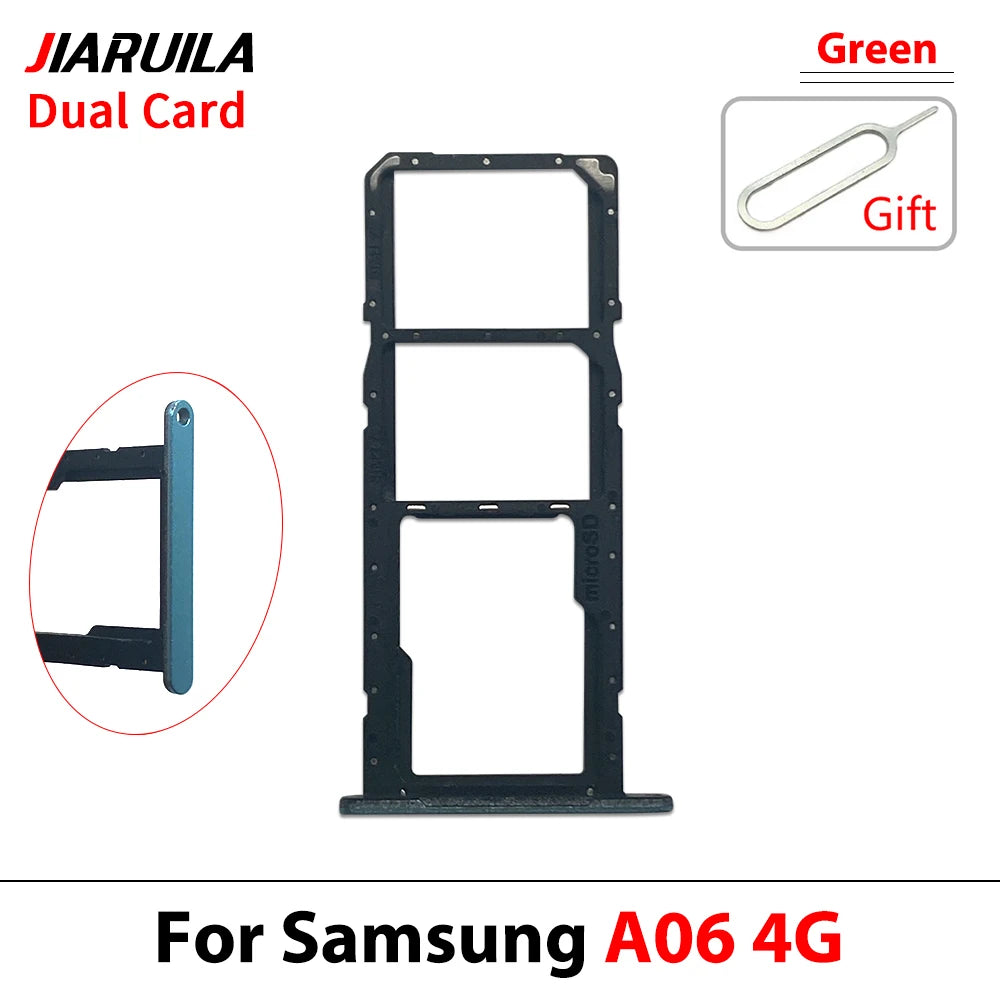 New For Samsung A06 A16 4G 5G SIM Card Slot SD Card Tray Holder Adapter Repair Parts Samsung phone repair parts