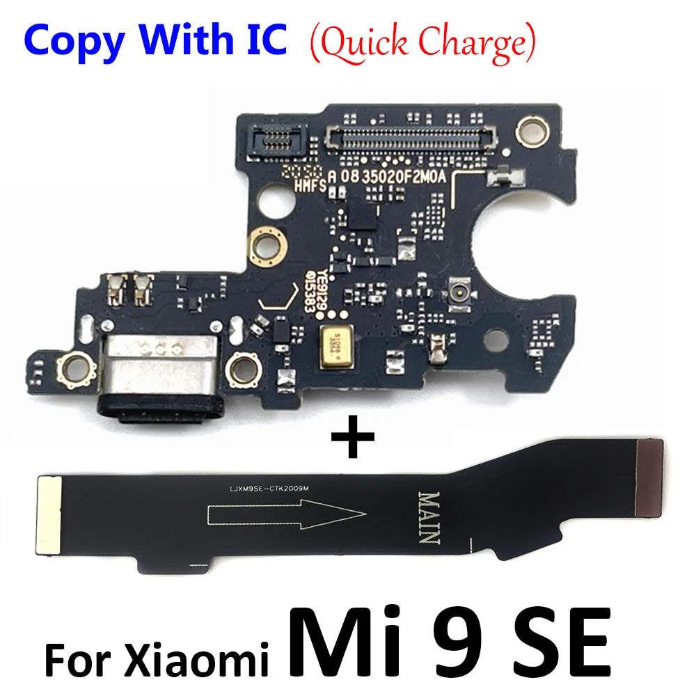 For Xiaomi Mi 8 9 Se 9T 10 10T Mi10T Mi11T 11 11T 12T Pro Lite USB Charging Board Connector Plug Port Dock Mainboard Flex Cable Xiaomi  Xiao mi phone repair parts