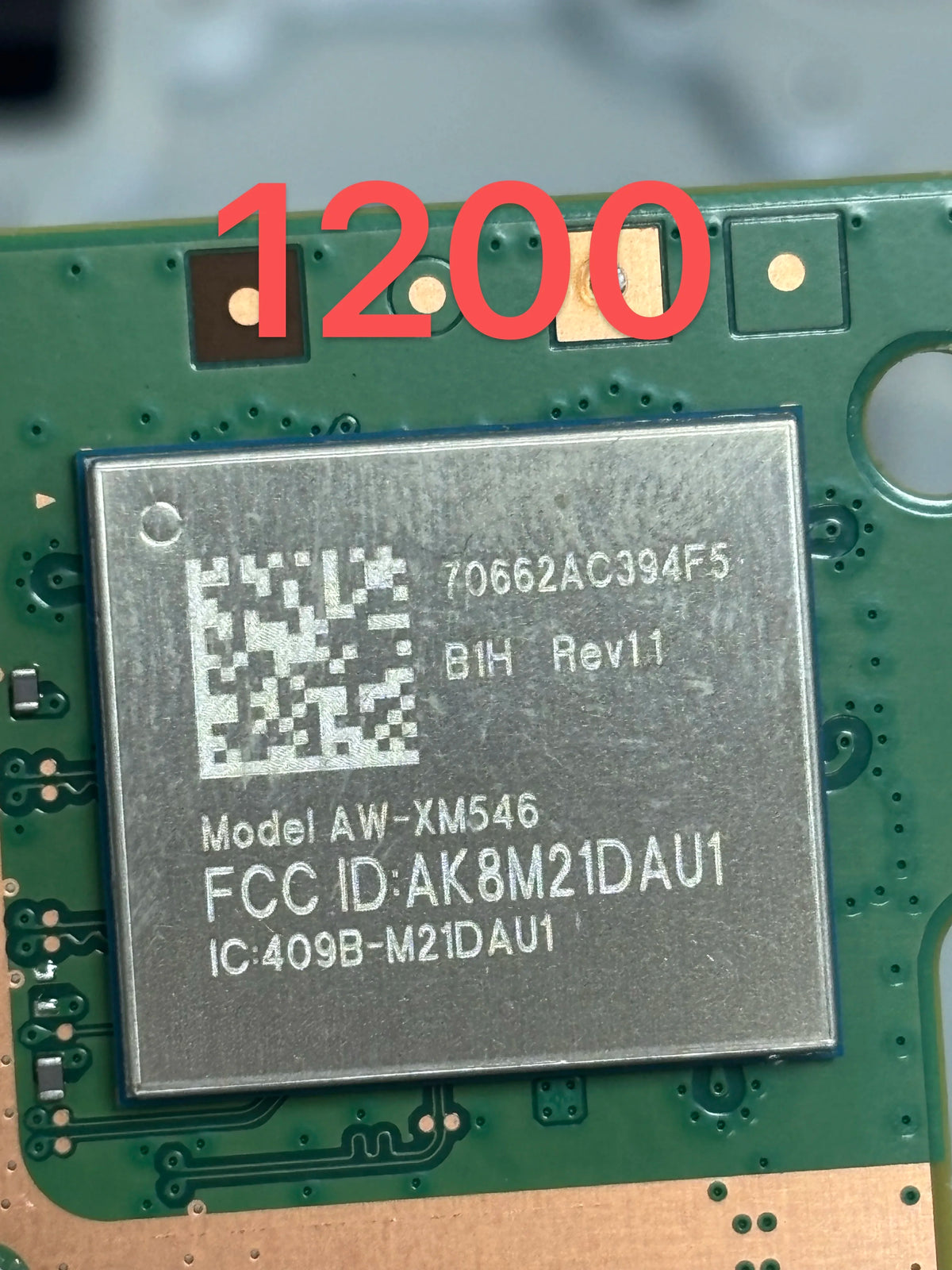 1-2PCS For PS5 Slim 1200 J20H104 Wireless Bluetooth-compatible Module Wifi PCB Board Chip For PS5 1000/1100 J20H100 Motherboard Game console repair parts