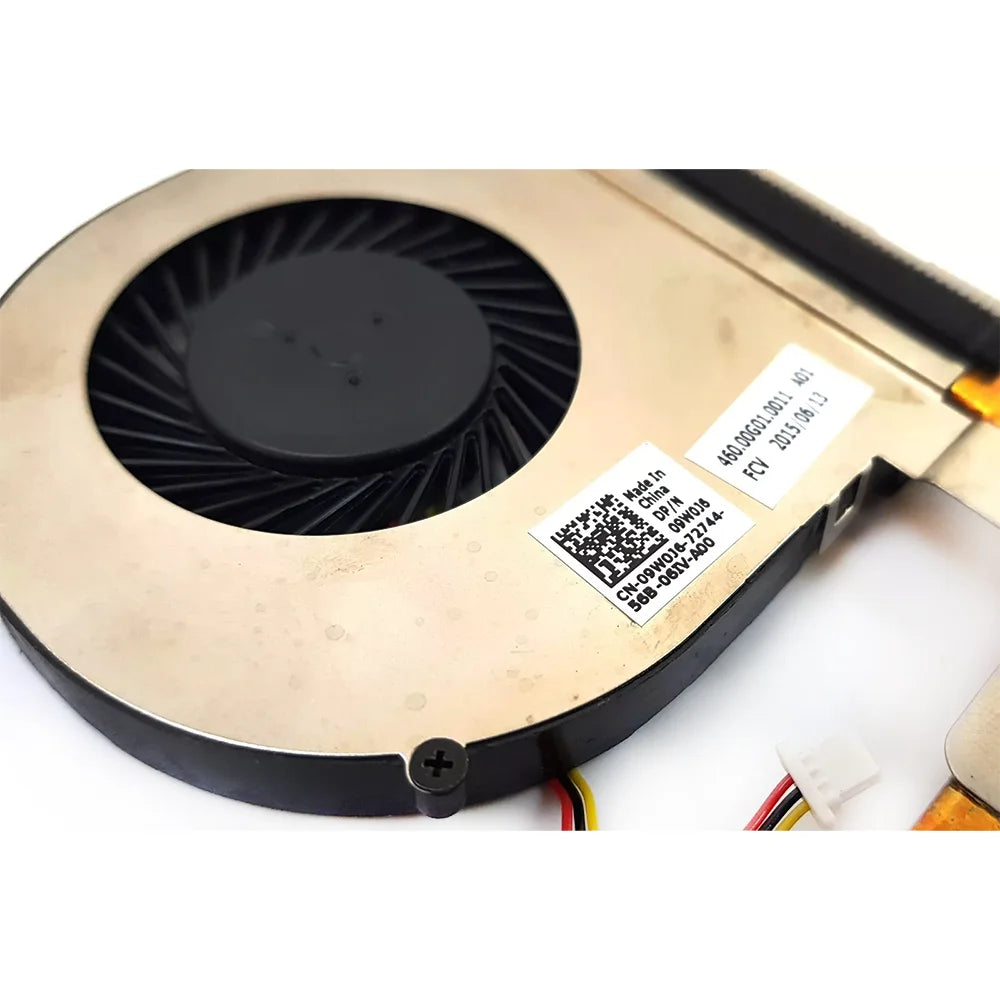 Original For Dell Inspiron 15 3542 Laptop Fan Heatsink CPU Cooler Cooling CN-09W0J6 09W0J6 DELL laptop repair parts