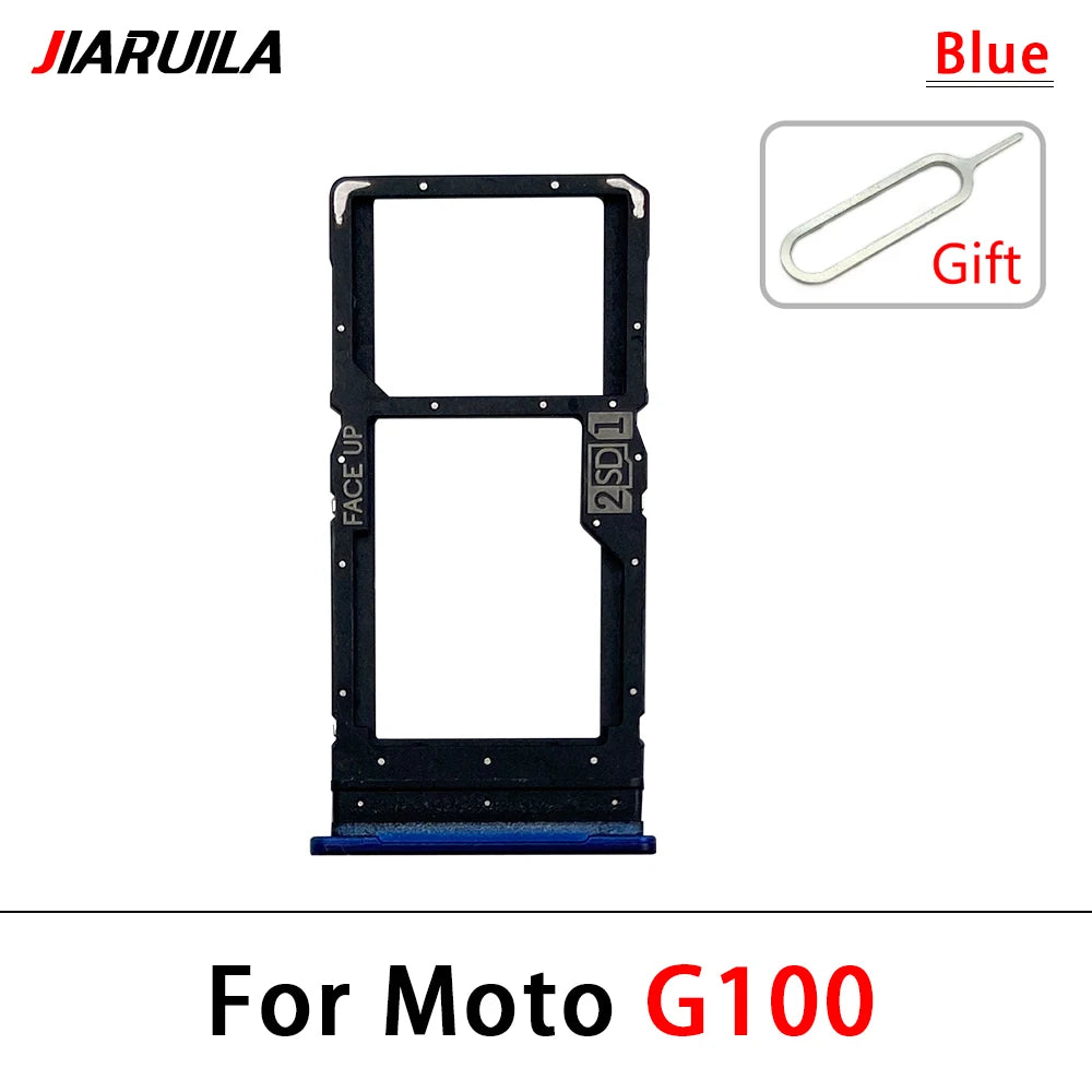 10Pcs/Lot, New For Motorola Moto G10 G20 G30 G50 G60 G60s G100 5G SIM Card Tray Slot Holder Adapter Accessories Motorola phone repair parts