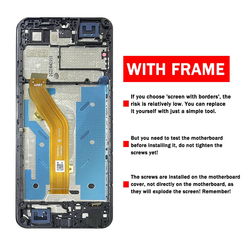 6.75" Tested  For TCL 505 LCD T509K Display Screen Touch Panel Digitizer For TCL 505 4G LCD Replacement Repair Parts TCL phone repair parts