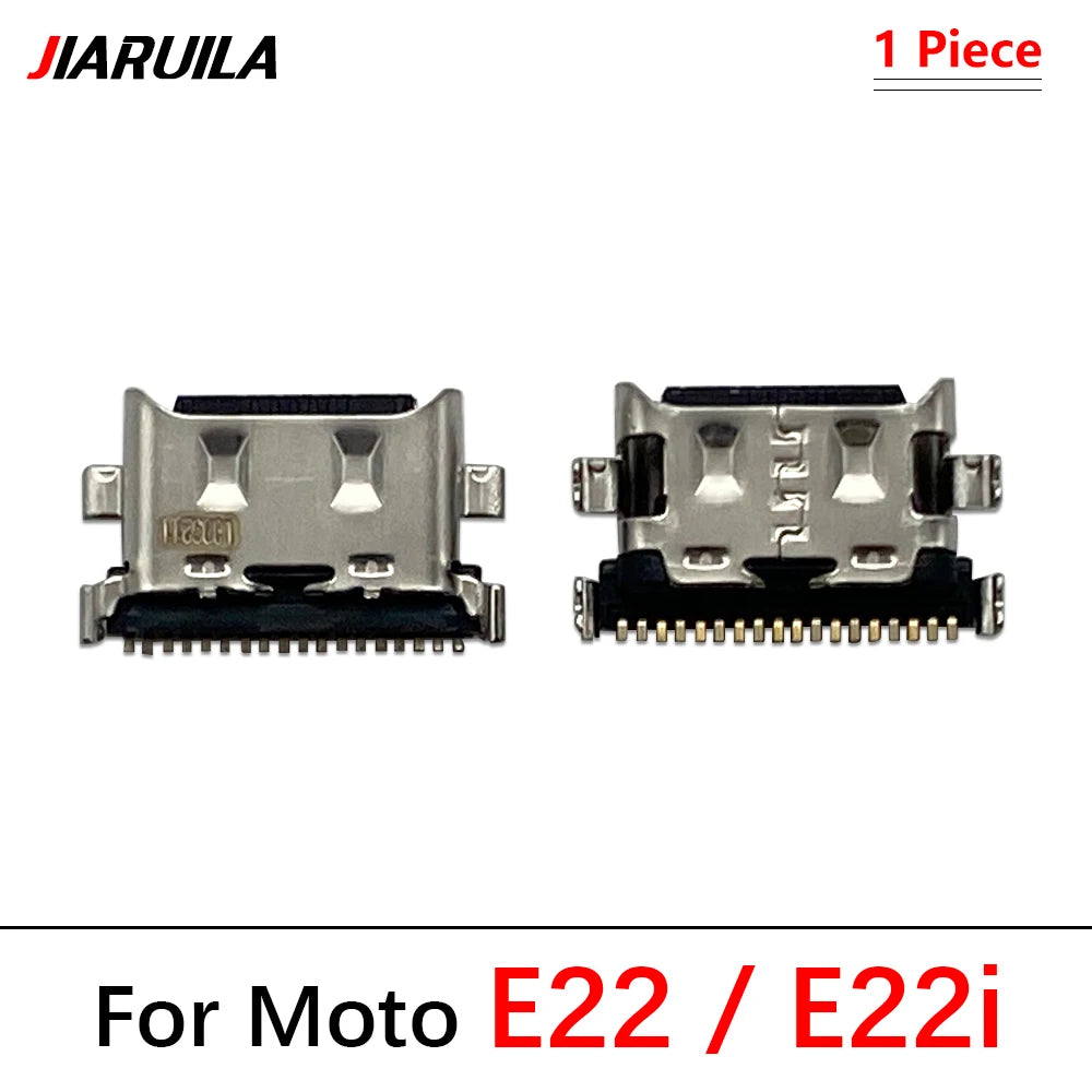 10Pcs, Micro USB Connector Charging Port Jack Plug For Moto Edge 20 30 40 50 Neo E6 E6s E7 E13 E14 E20 E30 E32 E22 Plus Play Motorola phone repair parts