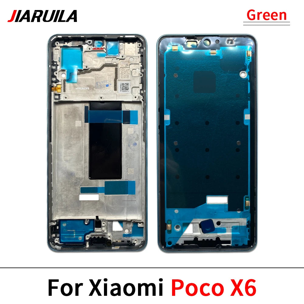 New Front Housing LCD Frame Screen Bezel Holder For Xiaomi Poco F3 F4 X3 GT M3 M4 M5s X5 X6 Pro 4G 5G Xiaomi  Xiao mi phone repair parts
