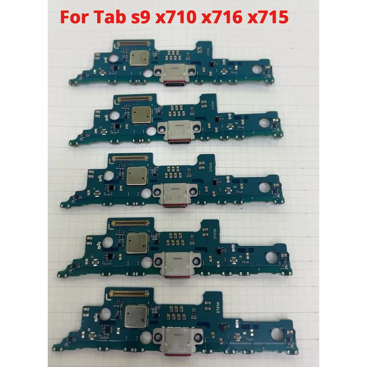 USB Charging Port Connector Plug Jack Charge Dock Board Flex Cable For Tab s9 x710 x716 x715 lcd  power Volume cable repair Samsung tablet repair parts