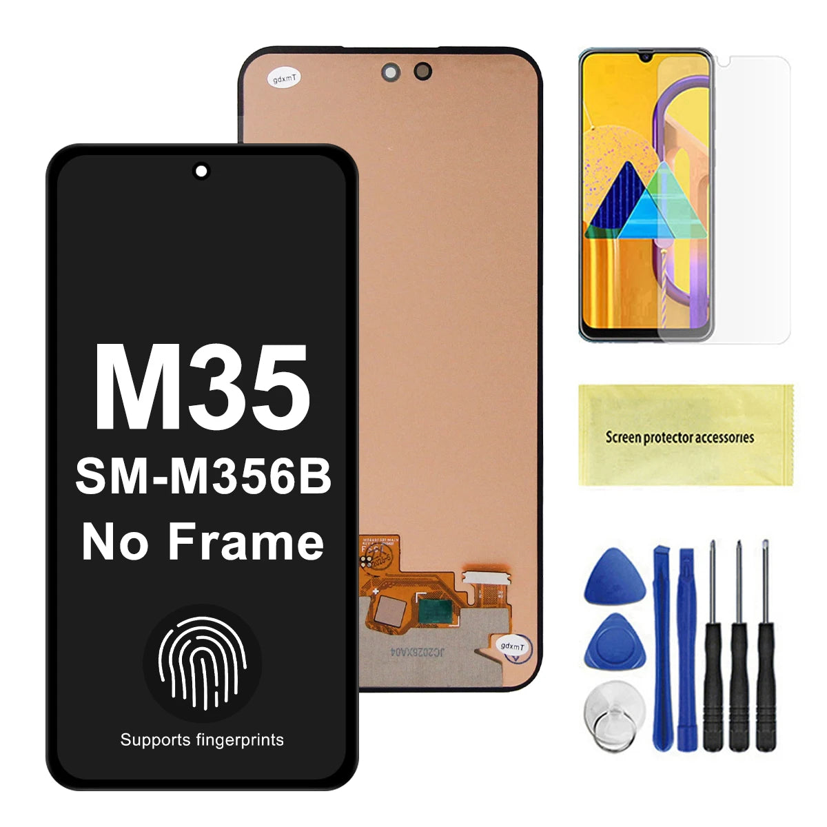 OLED/TFT For Samsung M35 LCD Display Touch Screen Digitizer Assembly Replacement SM-M356B, SM-M356B/DS M35 5G LCD Screen Samsung phone repair parts
