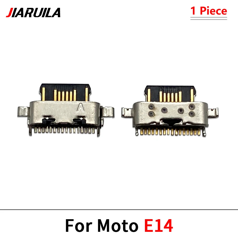 2Pcs, Charger USB Charging Port Dock Connector Socket For Moto Edge 20 30 40 50 Neo E6 E6s E7 E13 E14 E20 E30 E32 E22 Plus Play Motorola phone repair parts