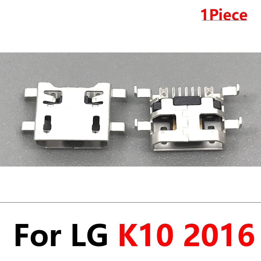 100Pcs USB Charging Port Connector Charge Jack Socket Plug Dock For LG K9 K11 K41s K51 K51s K52 K42 K50 K50s K50 K10 K12 Plus LG phone repair parts