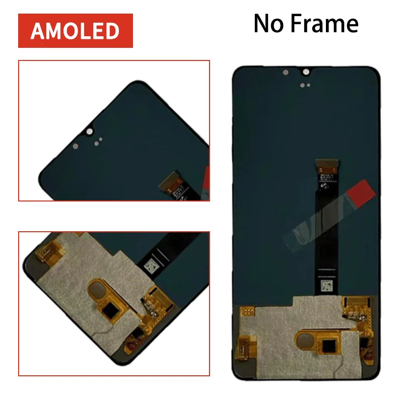 6.5"Super AMOLED For Realme X2 Pro LCD RMX1931 Display Touch Screen Digitizer For Realme X2Pro Display Replacement Realme phone repair parts   Oppo phone repair parts