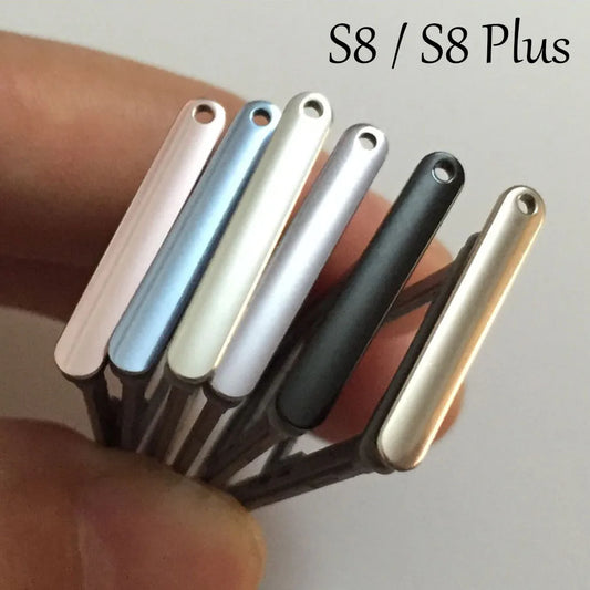New Sim Tray For Samsung S8 G950 S8 plus G955 SIM Card Slot Holder Replacement Part Samsung phone repair parts