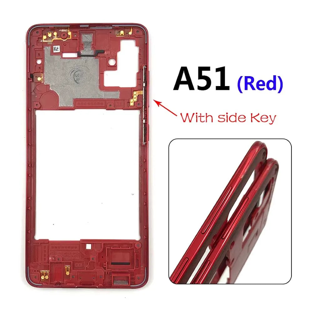 10Pcs/Lot, Middle Frame Bezel Middle Plate For Samsung A31 A41 A51 A71 Repair Parts Samsung phone repair parts
