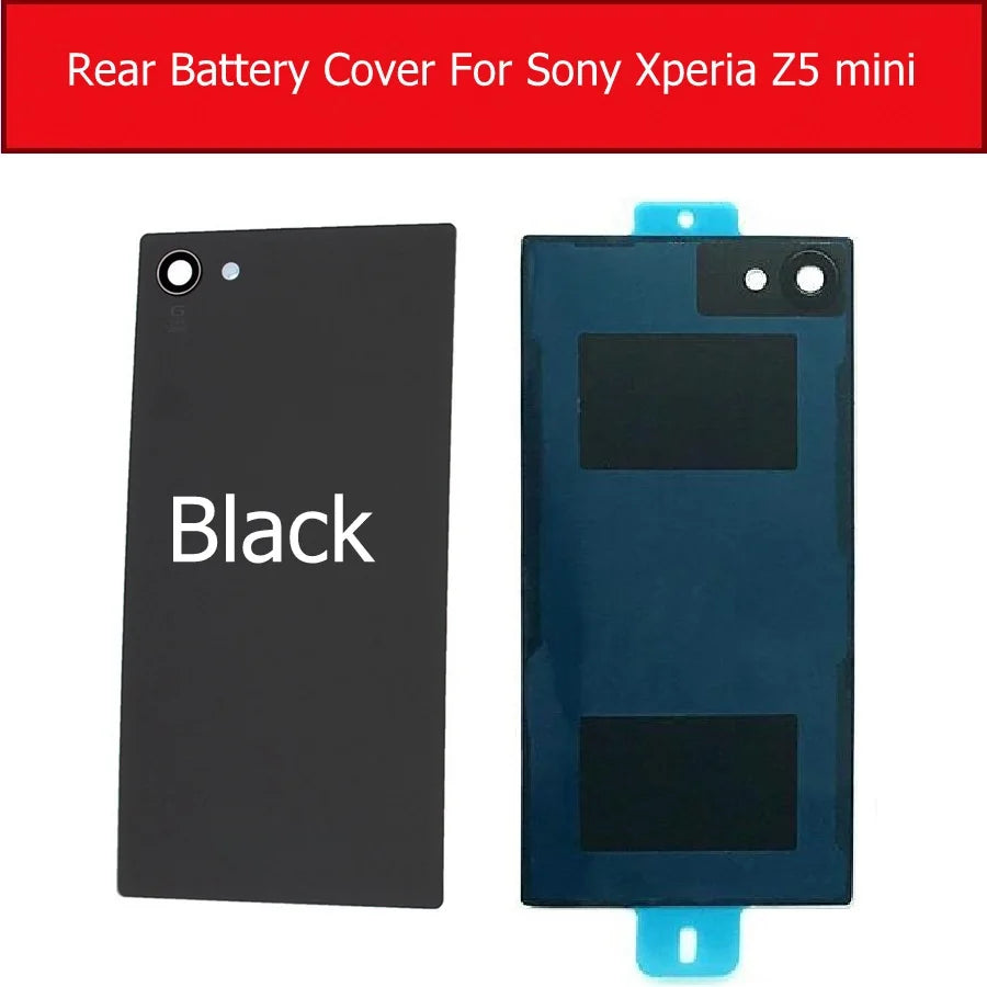Rear Battery Door Housing Glass Cover for Sony Xperia Z5 Compact/Z5 mini /J5 Compact E5823 E5803 back Glass Cover case + 1x Film Sony phone repair parts