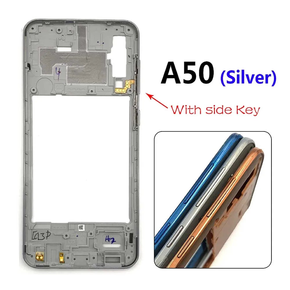 10Pcs/Lot, Middle Frame Bezel Middle Plate For Samsung A20 A30 A50 A70 Replacement parts Samsung phone repair parts