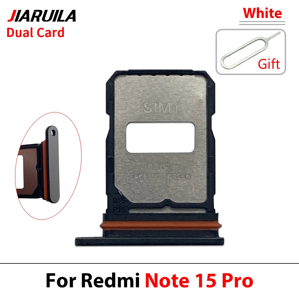 SIM Card Tray Slot Holder Adapter Accessories For Xiaomi Redmi Note 15 Pro Plus 4G 5G Xiaomi  Xiao mi phone repair parts