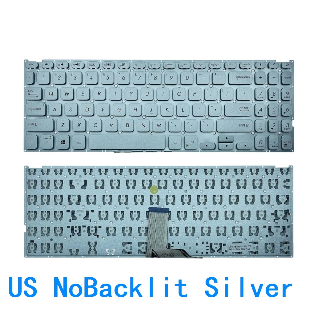 New US Russian Spanish Laptop Backlit Keyboard For ASUS Vivobook X512 X512D X512DA X512F X512FA X512U X512UA X512UB ASUS laptop repair parts