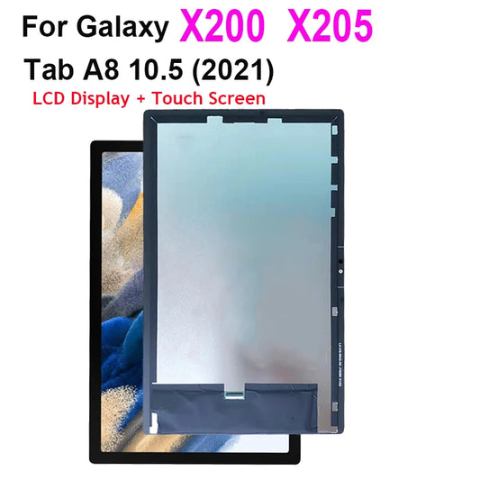 10.5'' LCD Display For Galaxy Tab A8 10.5 2021 SM-X200 X200 X205 LCD Touch Screen Digitizer Sensor Assembly Samsung Tablet repair parts