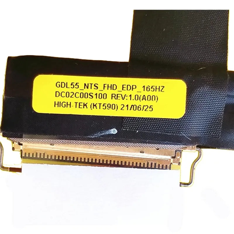 New Original Laptop LCD EDP Cable For Dell G15 5510 5511 5515 165HZ 120HZ 40PIN NO TOUCH 052NPC DC02C00S100 06RH1H DC02C00S000  Dell laptop repair parts