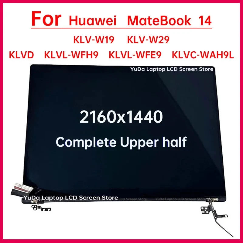 14" Touch Screen For HUAWEI MateBook 14 KLV-W19 W29 KLVD KLVL-WFH9 WFE9 W56W W76W W58W KLVC-WAH9L LCD Panel Assembly Replacement HUAWEI laptop repair parts