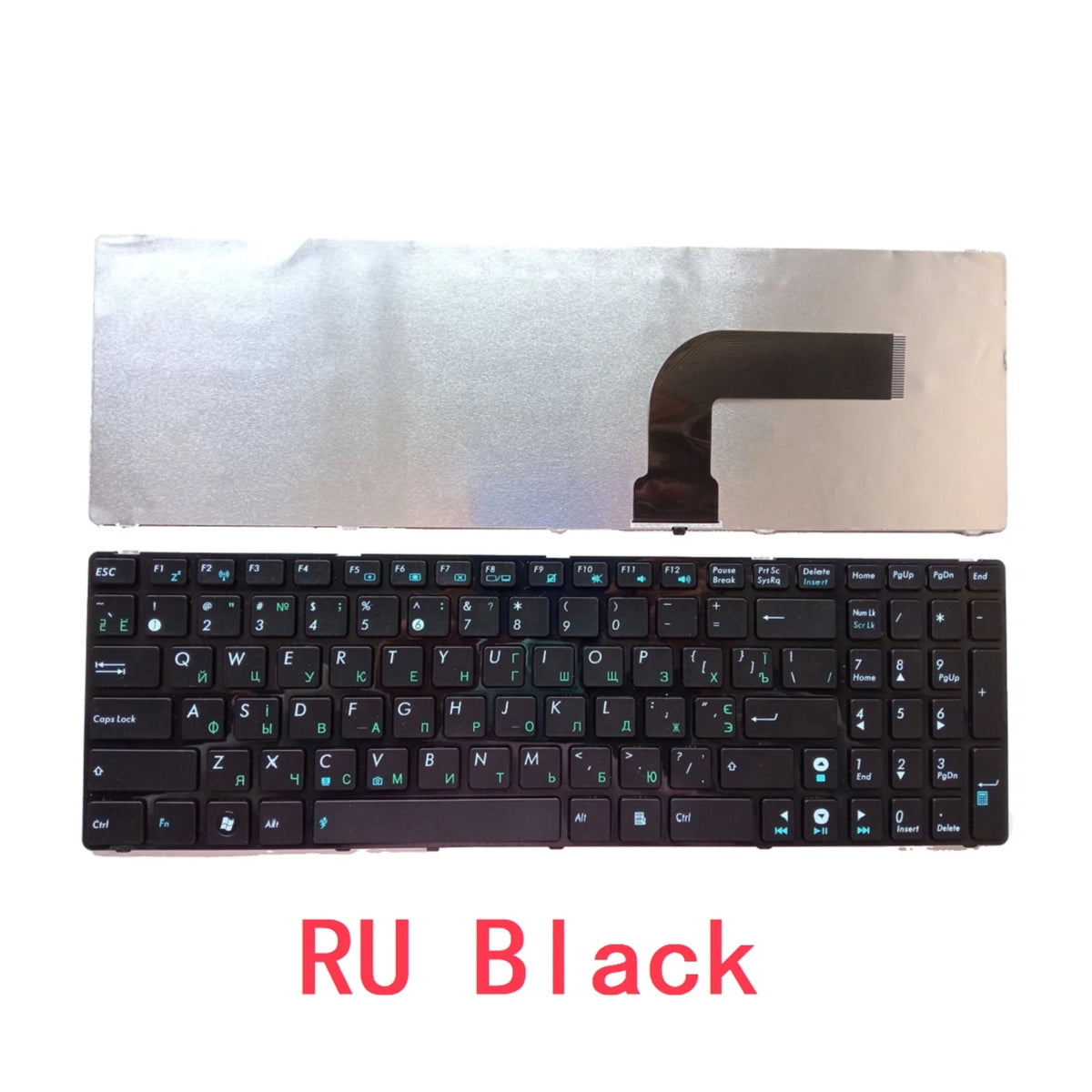 New US Russian Spanish Arab Laptop Keyboard For ASUS N61 N53 N73 G60 G51 G53 G72 K53 K73 K52 K72 X52 X55 X53 X54 X61 X75 P53 B53  ASUS laptop repair parts