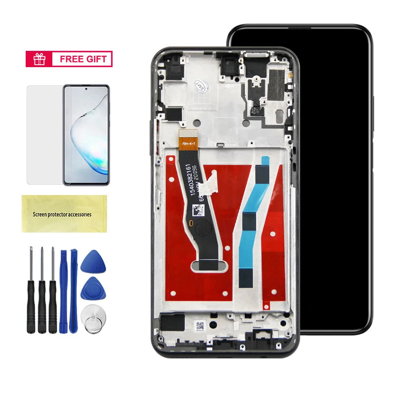 Y9S Screen Replacement for Huawei Y9S STK-L21 LCD Display Digital Touch Screen With Frame for Huawei P Samrt Pro Screen Assembly HUAWEI phone repair parts